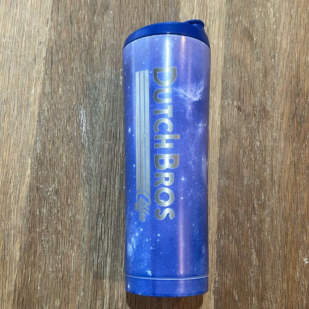 ✌️DUTCH Bros Coffee Cup 24oz Hot Cold Drink Tumbler Space Galaxy